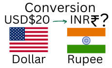 20 US Dollars to Rupee. How much is 20 US Dollars in Rupee? 20 USD to INR.