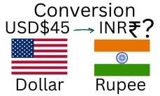 45 US Dollars to Rupee. How much is 45 US Dollars in Rupee? 45 USD to INR.