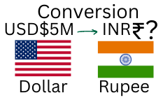 convert 5 lakh rupees into dollars