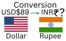 89 US Dollars to Rupee. How much is 89 US Dollars in Rupee? 89 USD to INR.